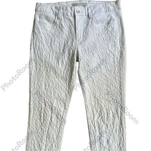 Joe's Women's White Textured Ankle Jeans